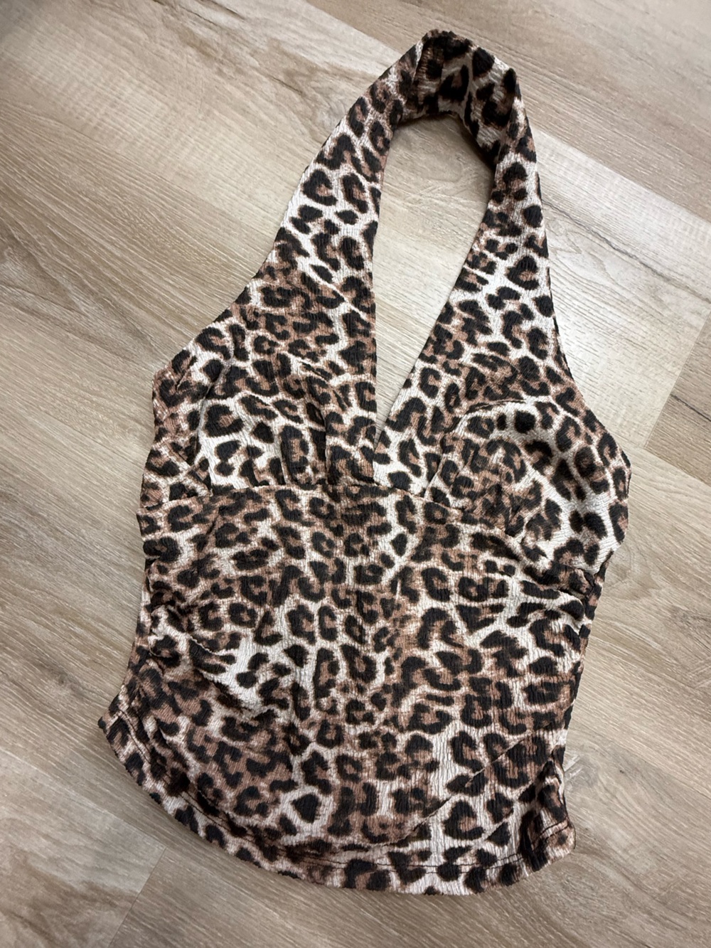 See You Monday | Leopard Halter Top